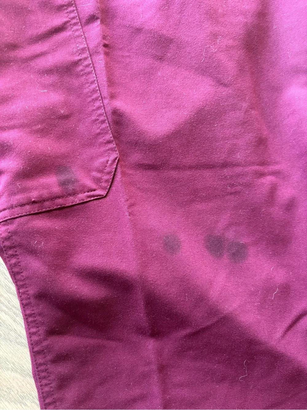 Figs Women Scrub Pants in Burgundy XL Tall - Picture 4 of 8